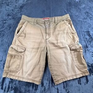 Unionbay Cargo Shorts Mens 36 Tan Khaki Multi Pocket Casual Outdoor